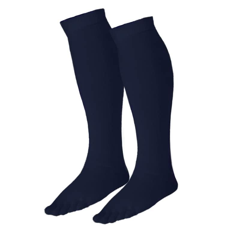 親指補強 5本指ソックス ハイソックス 2足セット 抗菌 防臭 日本製 [ケンビー]