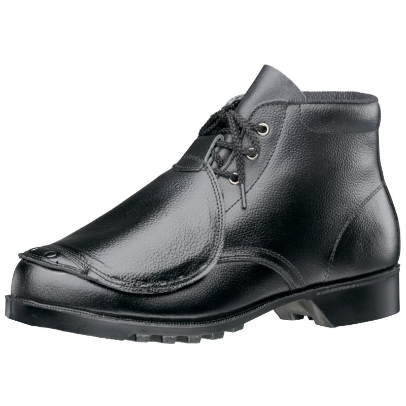 [ミドリ安全] 安全靴 JIS規格 中編上靴 鋼製先芯 普通作業 甲プロテクタ付 V262N 甲プロ ブラック