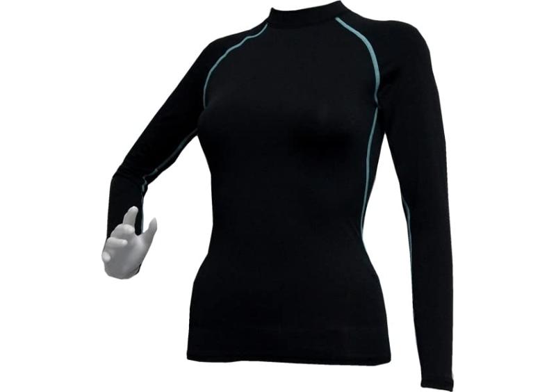 SEQUENTIAL PANACHE レディースオールシーズン長袖ハイネックコンプレッションアンダーウェア