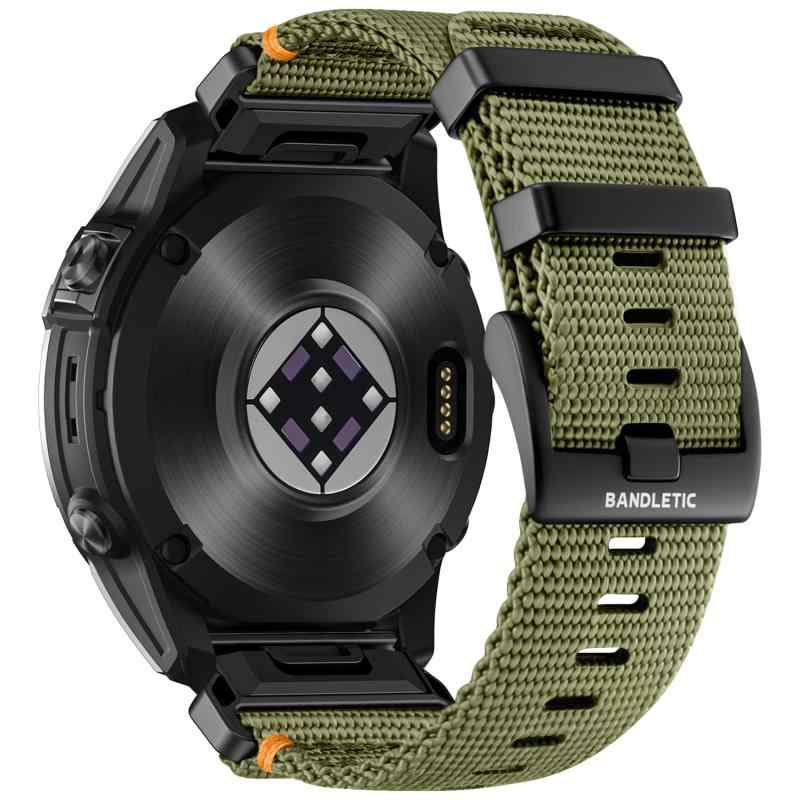 [Bandletic] ガーミン ベルト-22mm 26mm交換用 高耐久ナイロン 軽量 通気性 スポーツ バンド Garmin Fenix 8/8 Pro/7/7 Pro/Instinct 2X/3/Forerunner 965/955/945/App