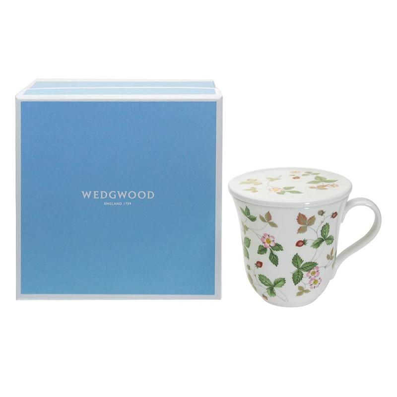 ウェッジウッド(Wedgwood) ワイルドストロベリー カジュアル 蓋付マグ [並行輸入品]