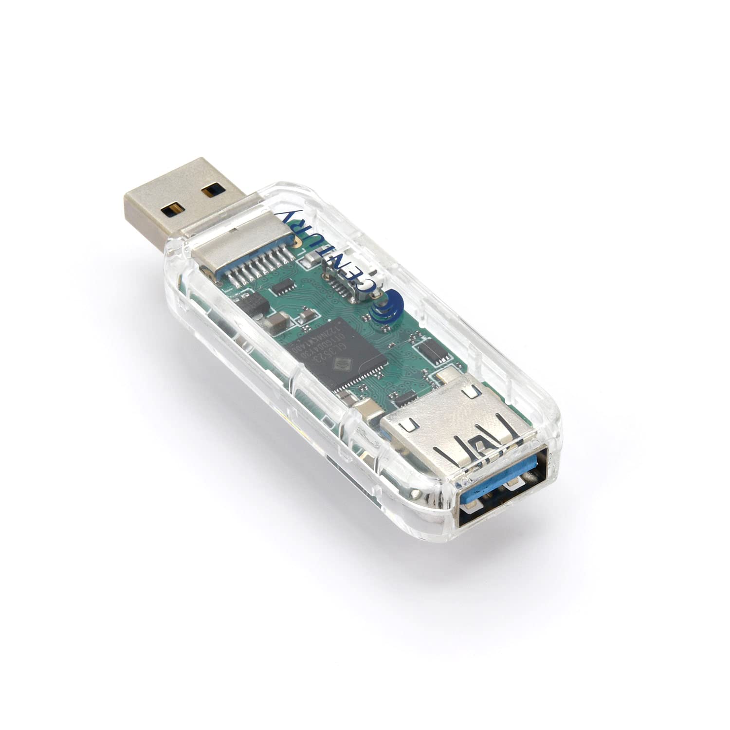 HRテクノロジーズ楽天市場店の【送料無料】センチュリー 【CENTECHブランド】USBシリアル操作USBデバイス制御アダプター USB-Serial troubleshooter CT-3USB1HUB_FP｜アングル2