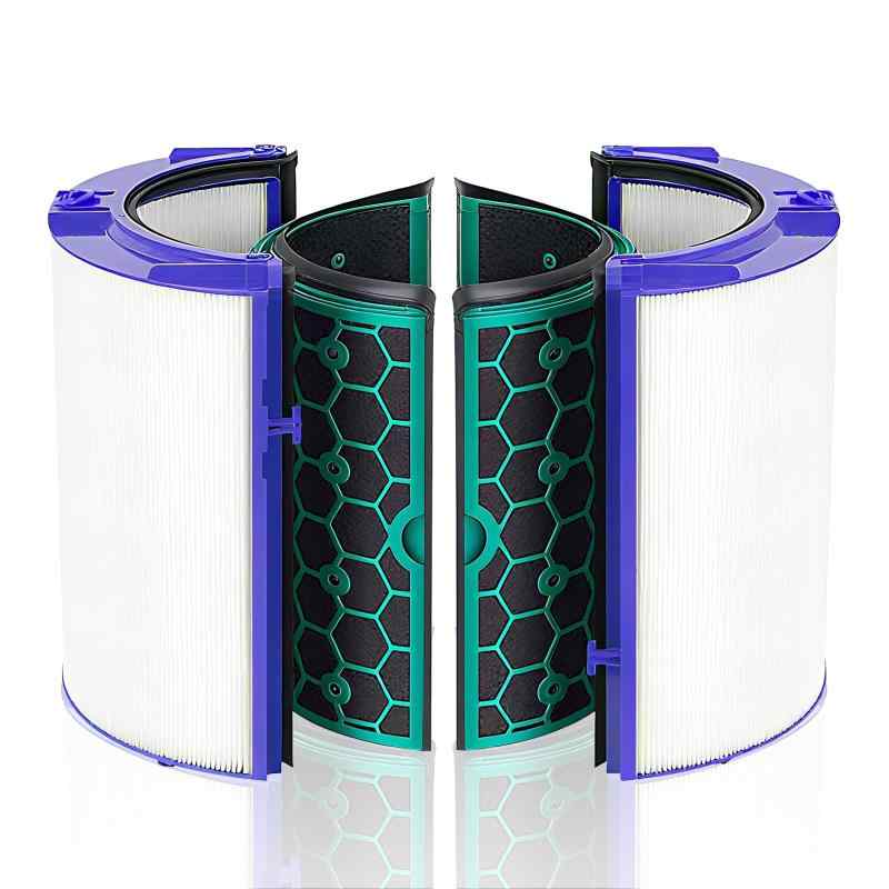 EXTEDRG ダイソン DP04 TP04 HP04 HP05 TP05 空気清浄機用 交換用フィルター 空気清浄機能付タワーファン ファンヒーター 抗菌フィルター HEPAと活性炭フィルター 多重濾過 互換品（底面に貼り付けら