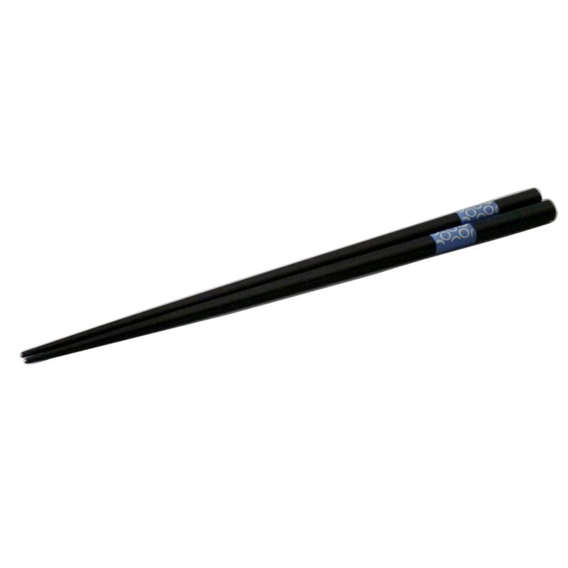 アワサカ(Awasaka) 「 Brush Blue 」 百丸 お箸 トンボ玉 天然木 約23cm 食洗機対応 日本製 MN-919