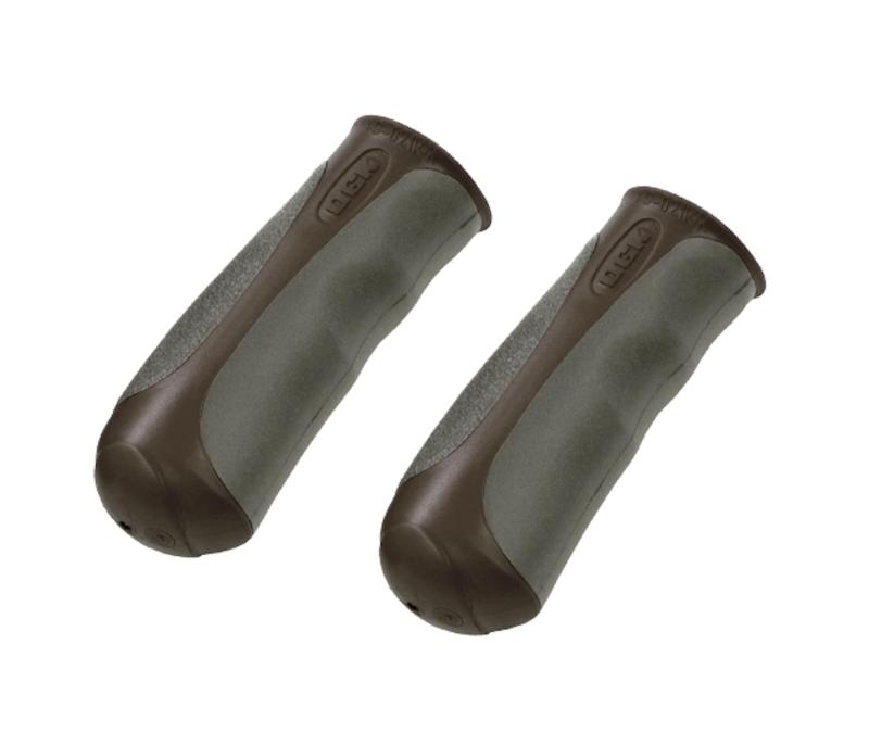 Rakuten - OGK技研 グリップ(ハーフ&ハーフ) φ22.2mm×87mm こげ茶/ブラック AG-021