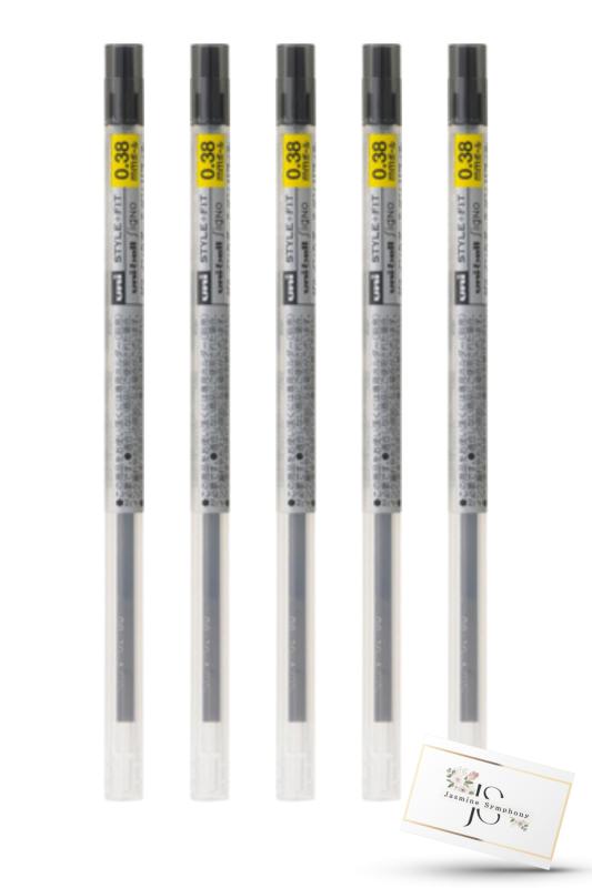 三菱鉛筆 ボールペン用 替芯 0.38mm UMR-109-38【替え芯 黒 5本】 uniball signo ユニボールシグノ スタイルフィット リフィル MITSUBISHIpencil STYLEFIT用 UMR10938 水性顔料 ゲルインク