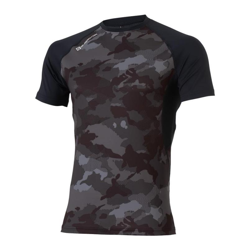 GLADIATOR(グラディエーター) G-817 ドライパワーサポート半袖 男女兼用 BKカモ M