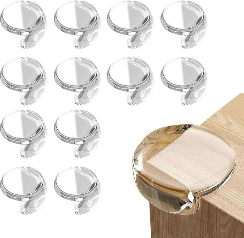 コーナークッション 透明 丸型 赤ちゃん ケガ防止 テーブル 角ガード 家具用 柔らかいPVC ベビー セーフティ クッション 両面テープ付き