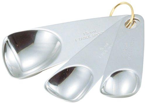 GSホームプロダクツジャパン GS 18-8 シェフランド メジャースプーン 3本組(02-337) シルバー