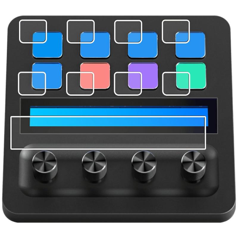 ClearView ELGATO Stream Deck + キー用 液晶保護フィルム マット(反射低減)タイプ 日本製 2