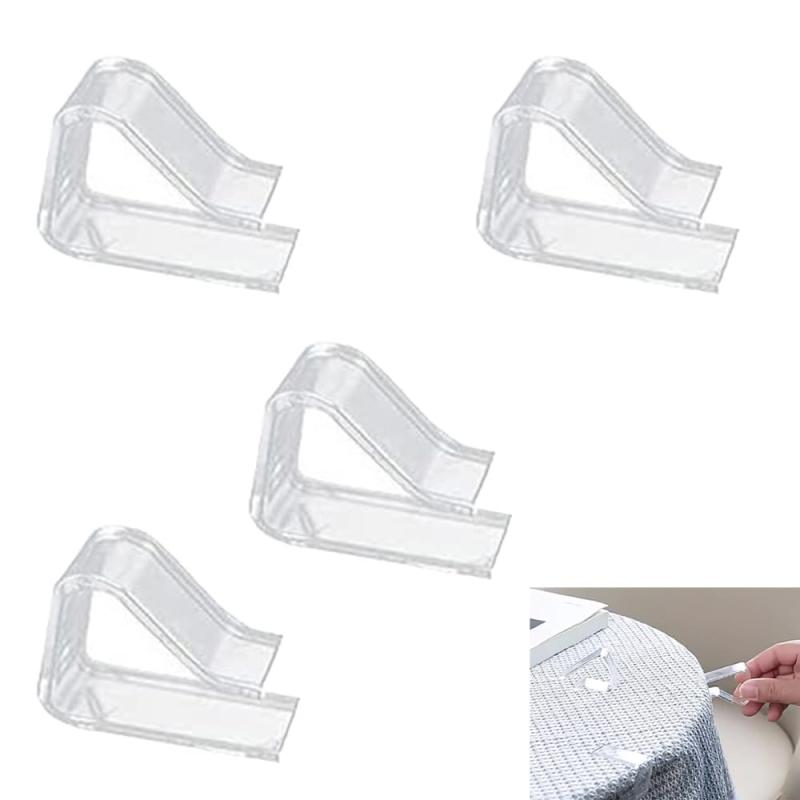 テーブルクロス止め 固定用 テーブルクロスクリップ 対応デスクボード 透明 滑り止め 家庭用 結婚式 卒業 防風 北欧 卒業