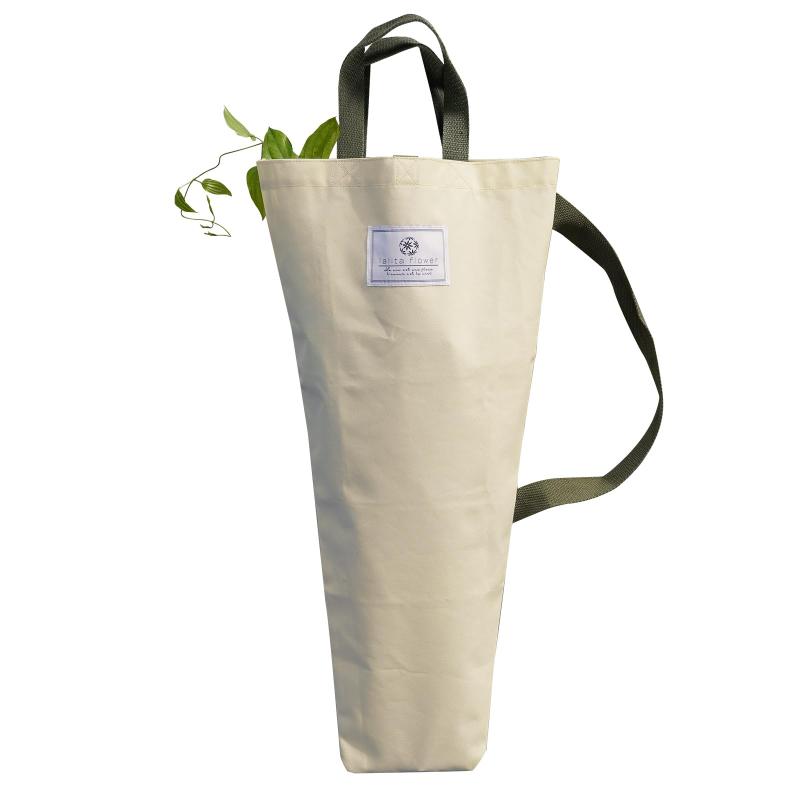 [lalita] フラワーバッグ 生け花用花袋 ブーケット バッグ 花用 エコバック切り花 仏花 ミニブーケ 3Way仕様 長さ調節可能 お仏壇 お稽古