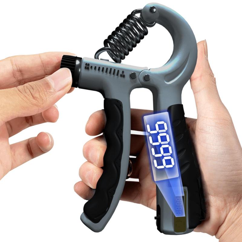 TattiOut ハンドグリップ 可変式 電子カウンター 多種類から選べる 握力 トレーニング ハンドグリッパー 握力グリッパー 負荷調整可能(4.0)