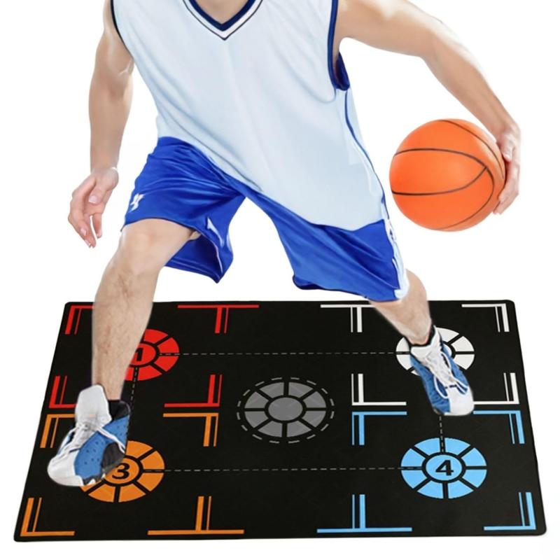 EU SOU バスケットボール 練習マット バスケ ドリブル ステップ フットワーク トレーニング 室内練習 ドリル 滑り止め 静音
