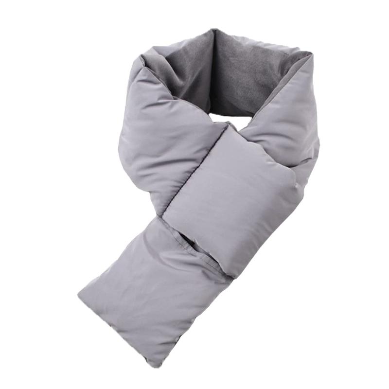 [Moli&Hani] [Amazonブランド] ダウン マフラー 防寒 暖かい エコダウン入り 軽量 ネックウォーマー 無地 シンプル メンズ レディース キッズ 男女兼用 秋冬 おしゃれ 防水