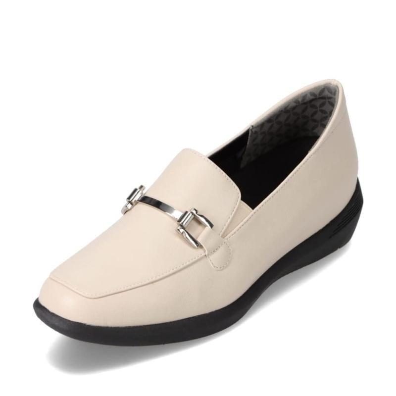 fuwaraku(フワラク) レディース スニーカーパンプス(ローファータイプ) 幅広 3E 防水 インヒール搭載 4.0cmヒール 【22.0cm～25.0cm】 FR-1110スニーカーパンプス(ローファータイプ) 幅広 3E 防水