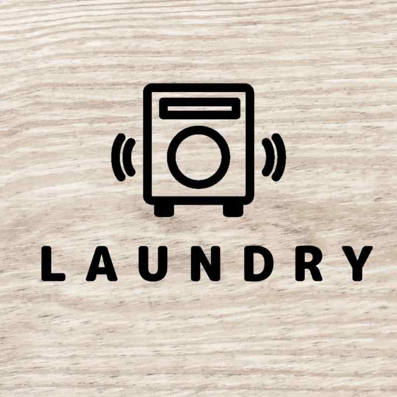 [nicotto] ルームサイン ドアステッカー LAUNDRY ランドリー 洗濯室 シール シンプル スタイリッシュ ..