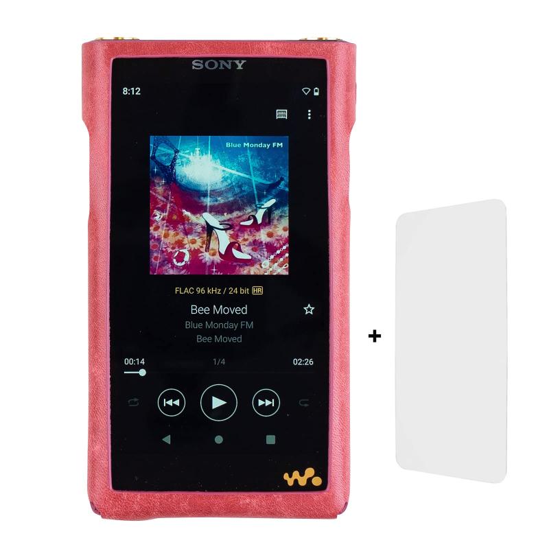 MITER ケース Sony ソニー NW-WM1AM2 / NW-WM1ZM2 Walkman 用の手作りイタリアプエブロレザーケースカバー Case Cover + スクリーンプロテクター for WM1AM2 WM1ZM2