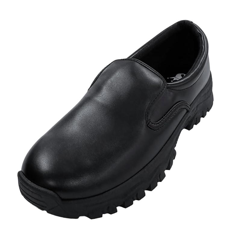 [イーシス] isis-cs-003 コックシューズ 厨房靴 滑りにくい 黒 ブラック 耐水 耐油 撥水 飲食店 キッチン ホール 業務用