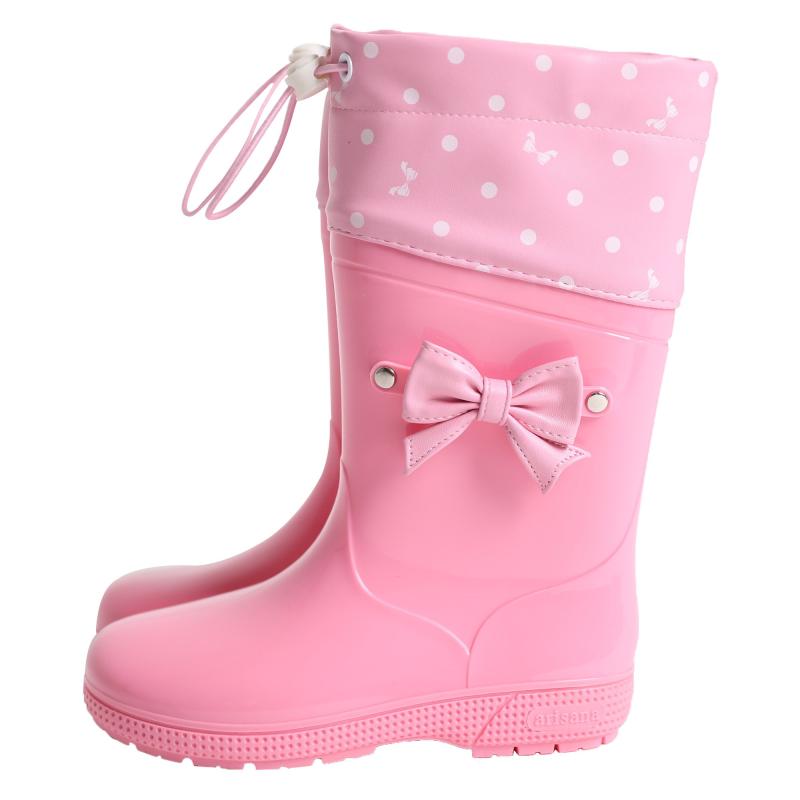 [アリサナ] レインブーツ フード付き キッズ 女の子