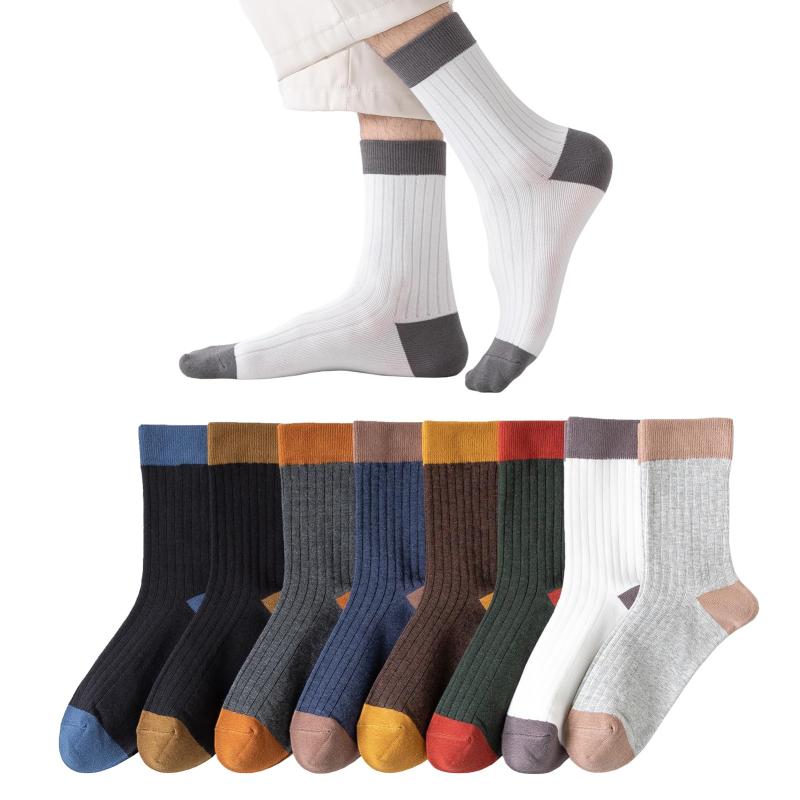 [Comfynest] 靴下 メンズ ソックス 厚手 綿 8足セット 靴下 レディース 靴下あったかい 200高針数靴下 おしゃれ 防臭 抗菌 吸汗 25-28cm 通気吸汗 春夏秋冬 カジュアル ハイソックス スポーツ 室内