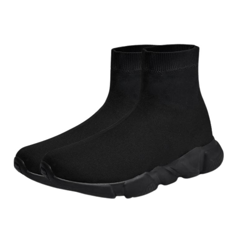[APOSITV] ソックスブーツ ソックススニーカー レディース 厚底 軽量 ストレッチ素材 シンプル 黒