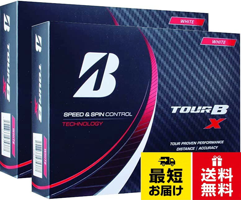 2ダース BRIDGESTONE(ブリヂストン)ゴルフボール TOUR ツアー B X 2022年モデル 12球入 (X_ホワイト_2ダース) / 24個