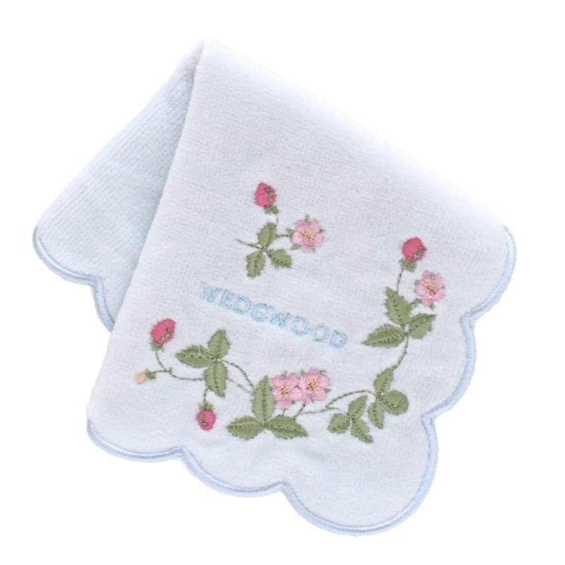 [ウェッジウッド] ワイルドストロベリー ミニミニサイズタオルハンカチ (ブルー [綿100％] 婦人 ミニサイズハンドタオル 22cm 260510-0201-02