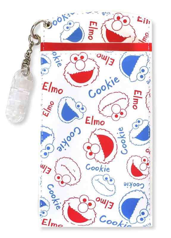 Rakuten - セサミストリート 胸ポケット用ペンケース Elmo＆Cookie レッド＆ブルー【ST-ZSS0003】