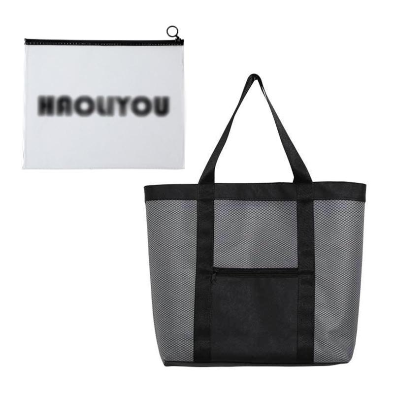 [wowjimi] ビーチバッグ 内袋あり 軽量 大容量 防水 折り畳み可能 プールバッグ かんしつぶんり 旅行する ビーチ ショッピング 水泳 ジム スパ 温泉 旅行用 多用途 トート