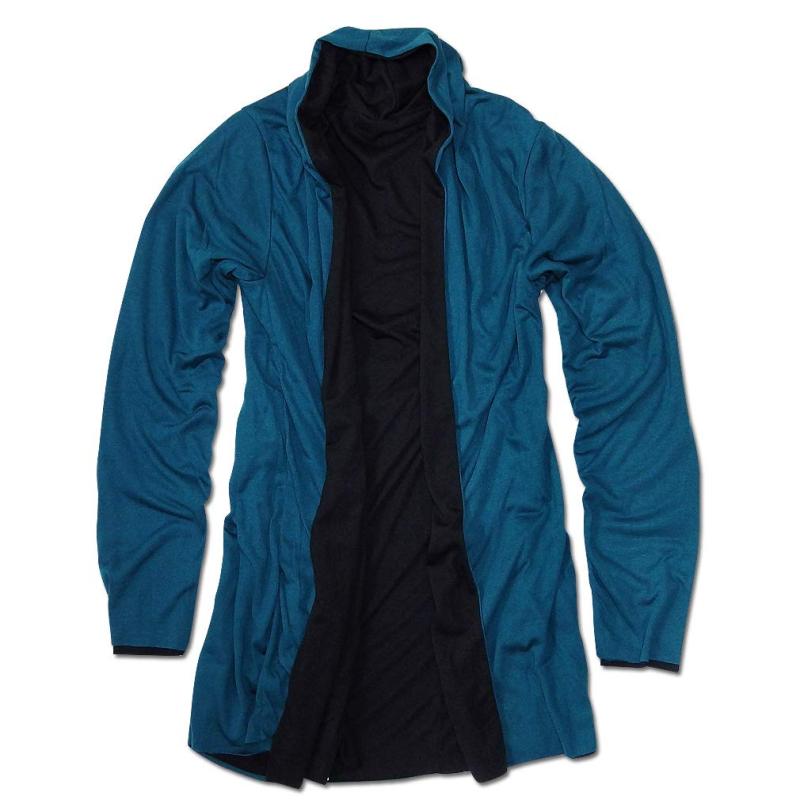 [EVERSOUL] ロングカーディガン ドレープ リバーシブル レイヤード ショール マント 2WAY ゆる系 サロン系 モード系 ロング丈 ジェンダーレス