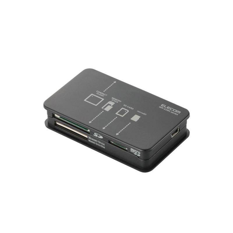 【2010年モデル】ELECOM カードリーダライタ USB2.0対応 SD+MS+CF対応 ブラック MR-A39HBK
