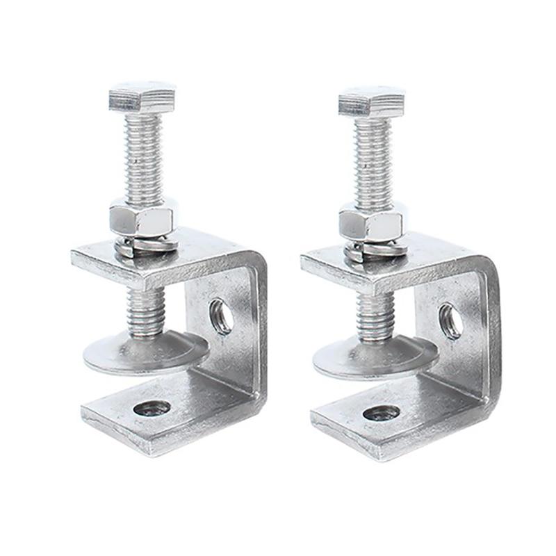 乐天商城 - GOODCHI ブラケット c型クランプ 棚受け金具 2個セット 30mm 広口 棚 調節可能な 小型 デスク キッチン バスルーム 寝室 固定金具 棚受け金具