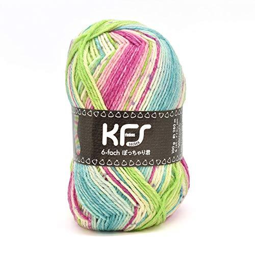 毛糸 Opal-オパール- オリジナルカラー6本撚り ぽっちゃり君 KFS174.シロップ/ピンク×ブルーグリーン系マルチカラー素材：ウォッシャブルウール75％　ナイロン25％容量：100g（約280m）使用針：棒針3号（3.0mm）～6号（3.9mm）EU3.0～4.0mmの編針推奨標準ゲージ：23目・31段生産国：ドイツ
