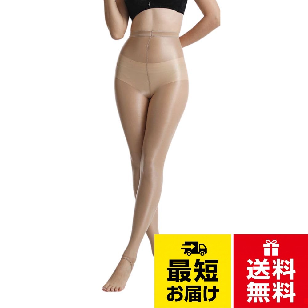 【送料無料】[YMSTco] ゴルフ用ストッキング UVカット トレンカ 薄手 透明感 スポーツ用 パンスト シアー 美脚 紫外線カット 光沢 着圧