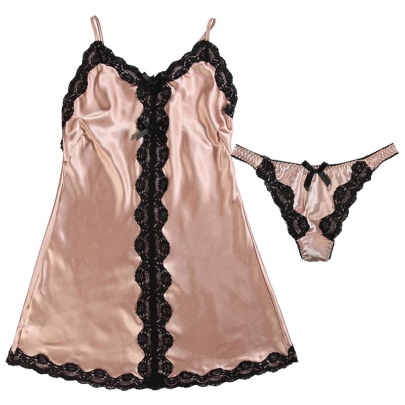 Forest(フォレスト) サテンベビードール＆Tバックショーツ8037レディース