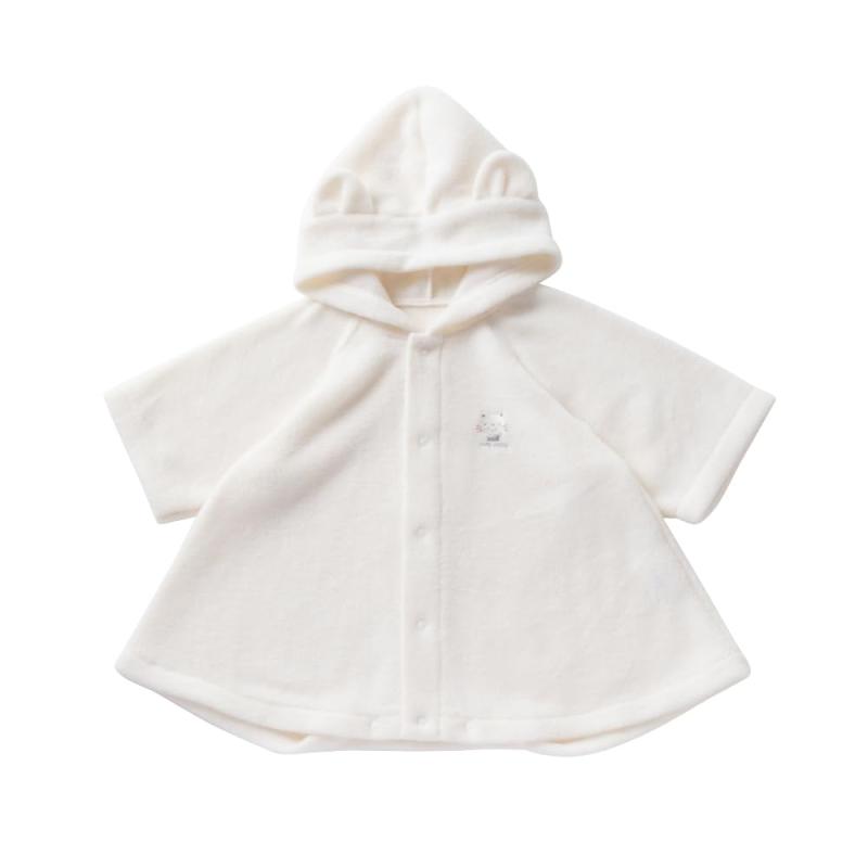 cremé de coco フリース 赤ちゃんコート ベビー コート [防寒/軽量] 股スナップ付き 2Way 赤ちゃん 新生児 お昼寝 寝冷え防止 寝袋 日本製