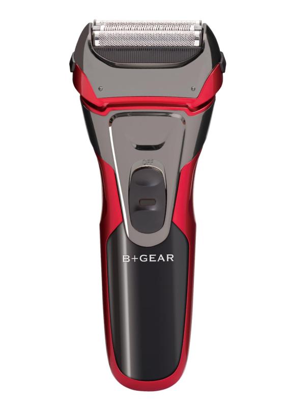 ヒーローグリーン B＋GEAR 充電交流式3枚刃シェーバー 電気シェーバー シェーバー ...