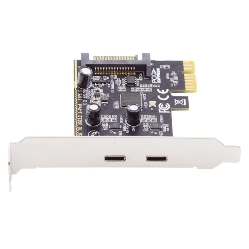 Xiwai USB PCI-E Express 1x カード USB3.1 Gen1 5Gbps デュアル Type-A &amp; Type-C スーパースピード 10Gbps PCIE USB カード PCI-E Express から 3 つのポート