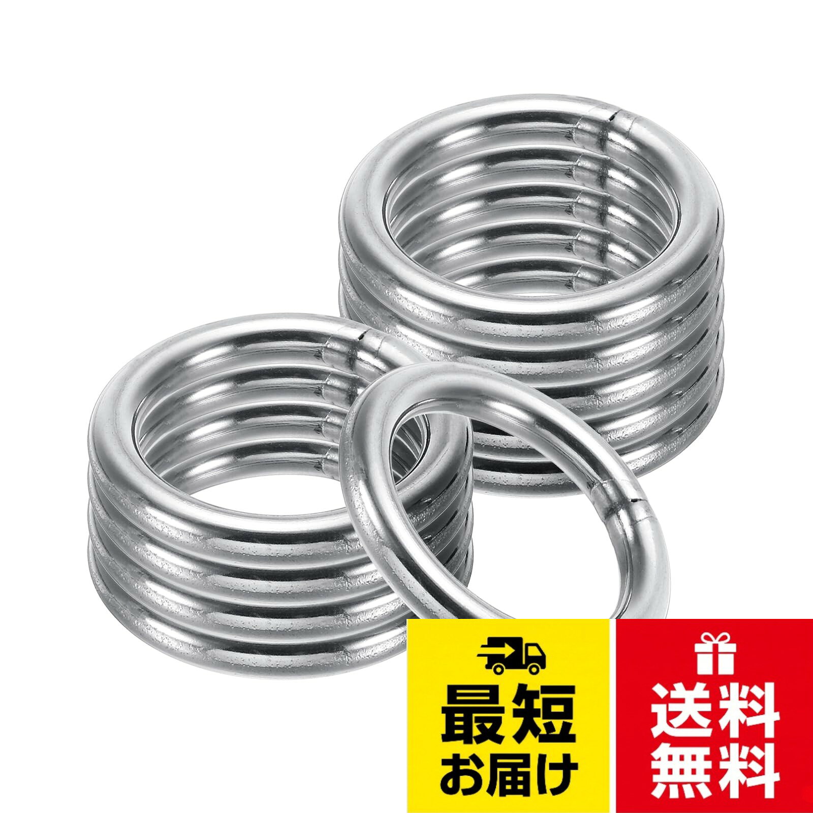 材質:304ステンレス / サイズ:。【利点】304ステンレスを使用したラウンドリングは、耐久性、強度、防錆性を確保しています。 通常の使用に耐えるように作られており、これらのラウンドリングは長持ちするように作られています。 304ステンレス構造で耐食性を確保し、屋内外どちらでもお使いいただけます。。使用方法:当社のメタルOリングは、異なる材料をしっかりと保持して接続するように設計されています。 ストラップ、チェーン、ファブリックを取り付ける必要がある場合でも、これらのリングは信頼できるソリューションを提供します。。用途:当社のメタルOリングでハードウェアアクセサリーやクラフトプロジェクトを強化しましょう。 このメタルOリングは汎用性があり、幅広い用途に適しています。 ハードウェアバッグ、ベルト、ハンギングバスケット、様々なDIYクラフトプロジェクトに使用できます。 カスタムキーチェーン、財布、ストラップを作成したり、ソーイングやジュエリー作成プロジェクトに組み込むことができます。。注意:当社の金属製Oリングは耐久性がありますが、重量容量を超えて過負荷にならないようにしてください。 用途を考慮し、特定のニーズに合ったサイズと数量を選択することが重要です。PATIKIL メタルOリング 304ステンレススチールラウンドリング ハードウェアバッグベルトハンギングバスケットDIYクラフト用品