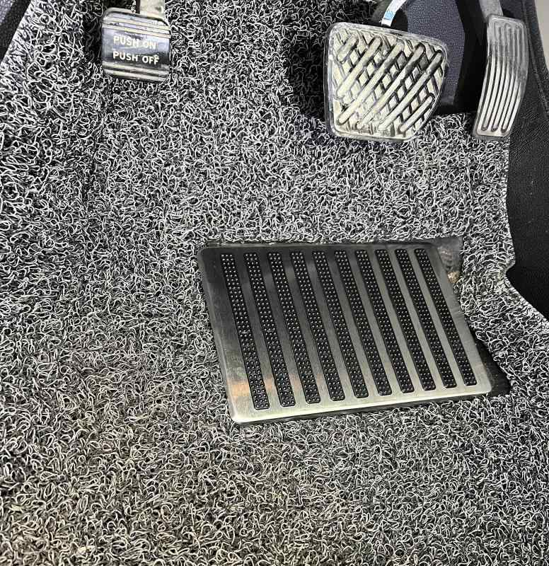 カー用 フットレストプレート ヒールパット フロアーマット用 滑り止め ステンレス鋼