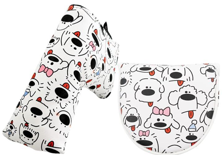 Rakuten - パターカバー ヘッドカバー オデッセイ 2ボールに対応 マレット用 マグネットタイプ スコッティーキャメロン オデッセイに適合 ピンタイプ用 ペロワン 犬