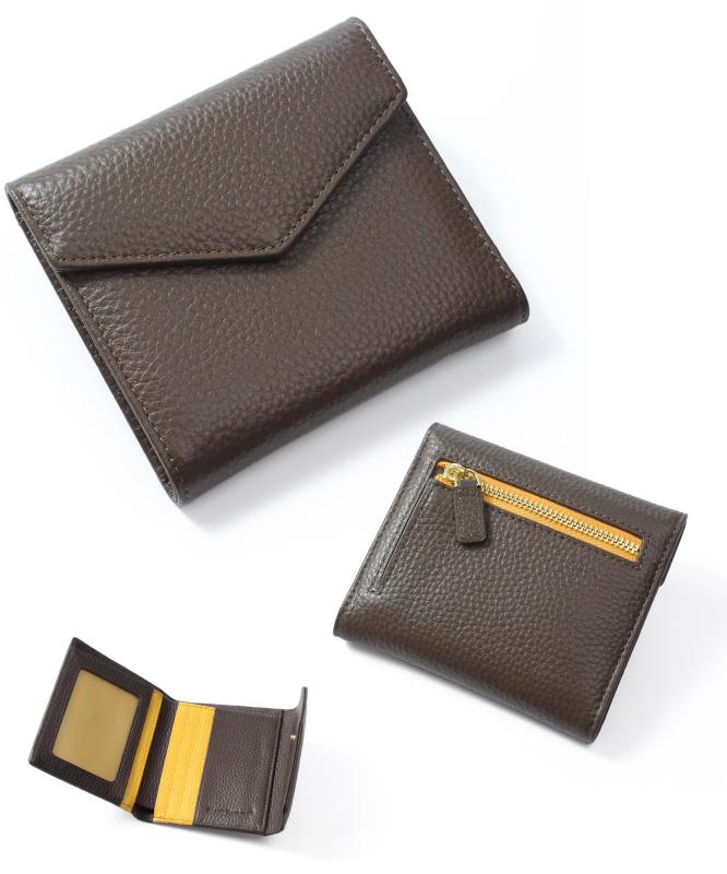 Rakuten - [ブランポム] ミニ財布 財布 レディース 三つ折り財布 二つ折り財布 本革 レザー おしゃれ bp-1086