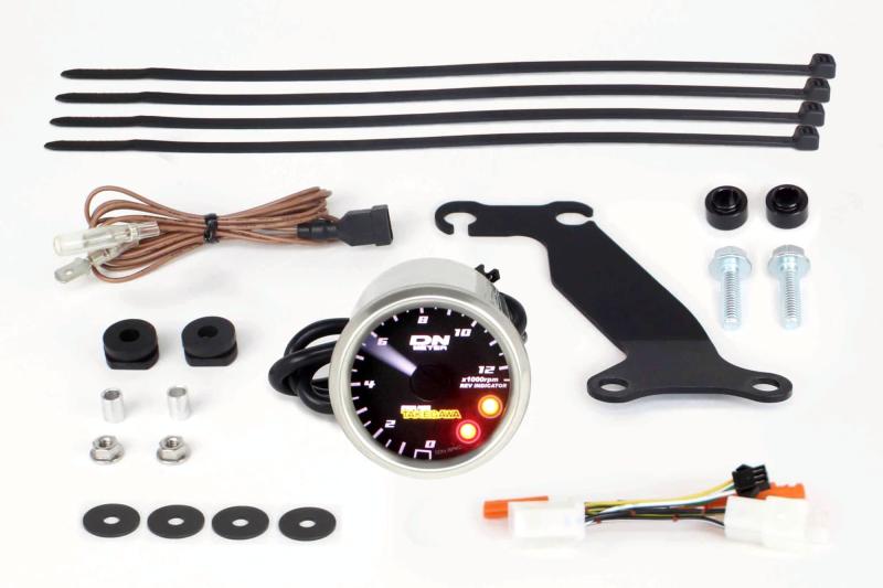 スペシャルパーツ武川 (TAKEGAWA) SP武川 φ48スモールDNタコメーター12500RPM(レブインジケーター付き)..