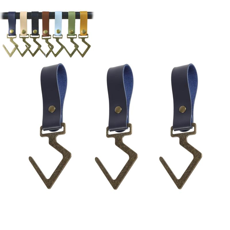 【職人ハンドメイド】PUレザー製 ランタンフック 忍者フック キャンプ アウトドア ハンガー 吊り下げ ..