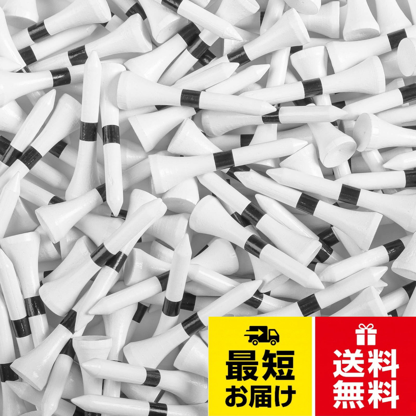 大容量パックで経済的：60 本 / 120 本の大容量パックサイズが選べます。練習や頻繁なプレーでも、長期間にわたって使用することができ、補充の手間を省くことができます。。天然素材で環境に配慮：竹を原料として製造されており、天然素材であるため環境に優しいです。また、竹は再生可能資源であり、地球環境への負荷を軽減することができます。。オシャレで耐久性に優れ：デザインがオシャレで、ゴルフ場でも注目される存在です。同時に、竹の特性を活かして丈夫で折れにくい構造になっており、長期間の使用に耐えることができます。。練習からプレーまで幅広く適用：練習時はもちろん、本番のプレーにも十分に対応できるゴルフ用品です。どのレベルのゴルファーでも安心して使用することができます。。GKandi の品質とサポートが安心を提供 GKandi はスポーツの価値を日常に届けるべく、素材選びから仕上がりまで品質を徹底管理。商品に関するご質問やご不明点があれば、いつでも迅速に対応させていただきます。安心して購入・使用いただけます。ゴルフティー 竹製 ショートティー 目盛り付き 42mm 60 本 / 120 本 大容量パック オシャレ 丈夫・折れにくい 天然素材 環境に優しい 再生可能資源 ゴルフ用品 練習・プレー用