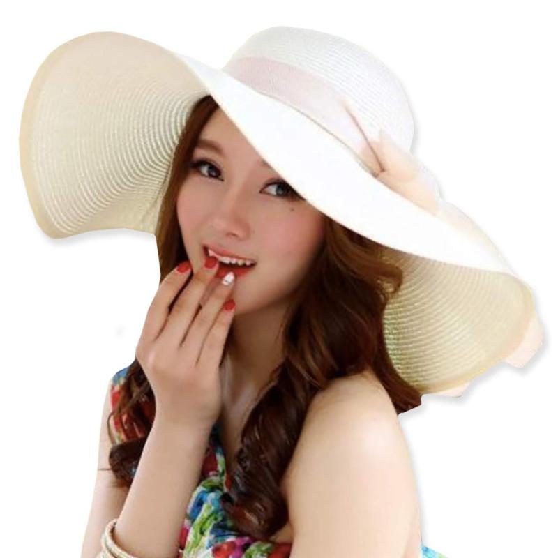 WHITE FANG(ホワイトファング) 麦わら 帽子 ハット セレブ 折りたたみ つば広 紫外線 UV 日よけ レディース CA127