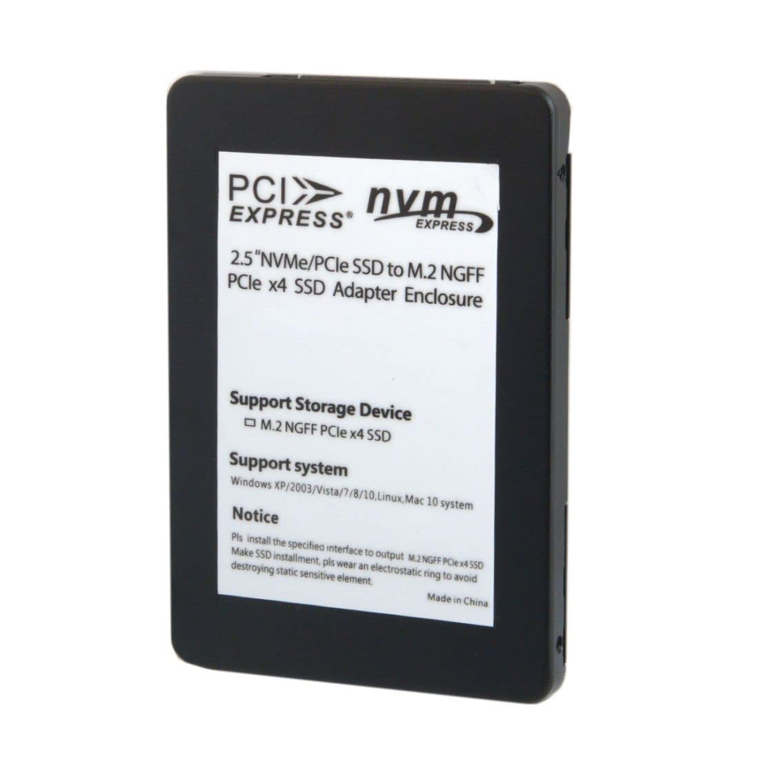 Chenyang M.2 Nvme PCIe SSDからU.2 SFF-8639 Converter Enclosure Adapter for U.2 SFF-8639キット