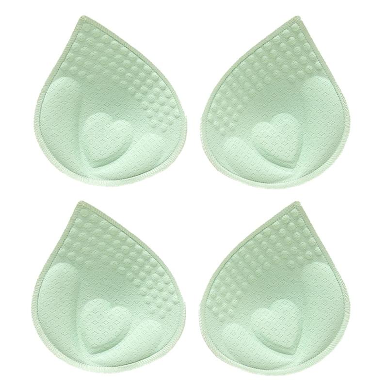 [fourfivesixはる] ブラパッド 2ペア4個バストアップ パッド 丸型 スポーツブラ ナチュラル フィット ブラキャミ 付け替え ノンワイヤー カップ取り外し ブラインサートカップ エッジロック 型