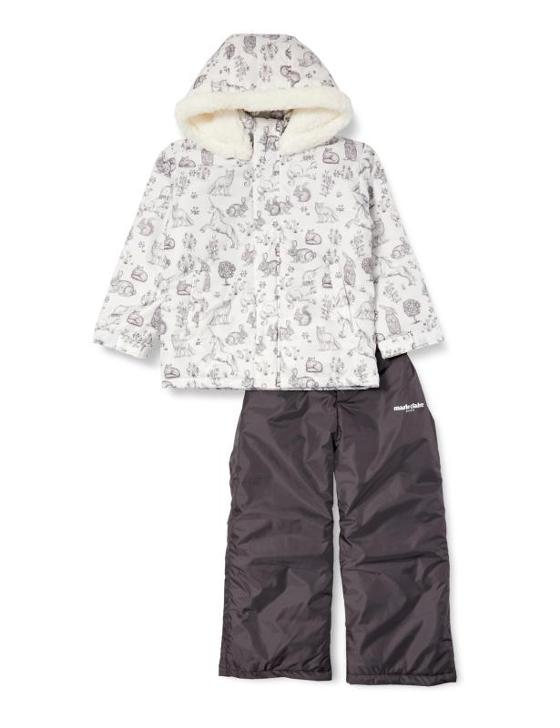 [マリクレール] スノースーツサイズ調節機能付きスノースーツガールズ